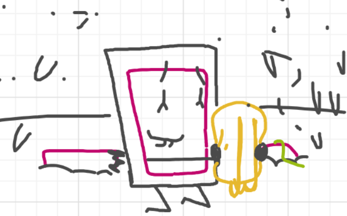 A panel from I've Been Everywhere, Man, episode nine of the Board Boards object show by Furretwalk/WalkingFurret.